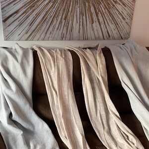 Elegant Cream and Gray Curtains